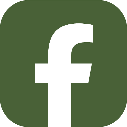 Facebook-Symbol weiß auf grünem Hintergrund.