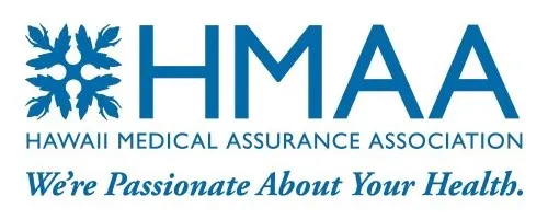 HMAA Hawaii Medical Assurance Association logo with tagline about health passion.