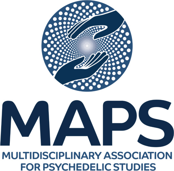 MAPS Multidisciplinary Association for Psychedelic Studies logo with hands and circular pattern