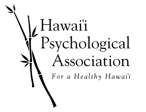 Hawaii Psychological Association logo with bamboo design and tagline "For a Healthy Hawaii"