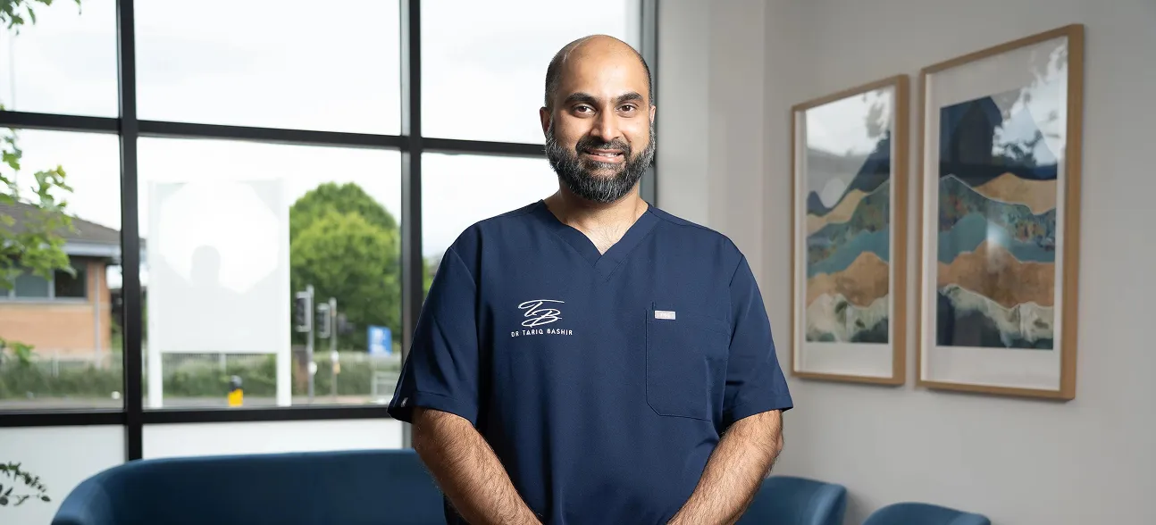 Dr Tariq Bashir at the FAME Dentistry practice, Scotland Street, Glasgow