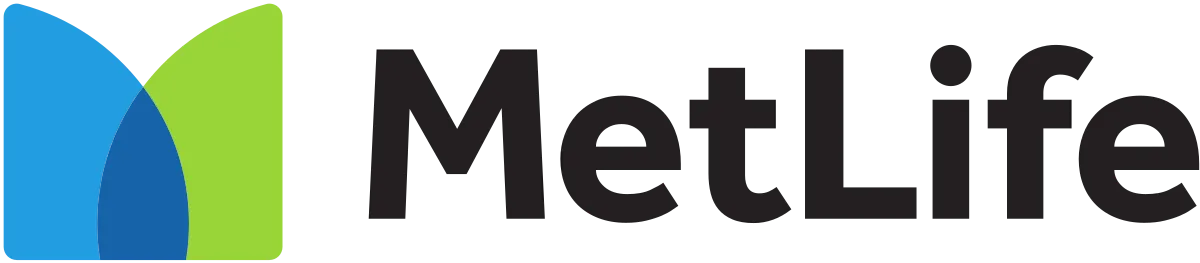 MetLife company logo with blue and green overlapping shapes forming an abstract 'M'.