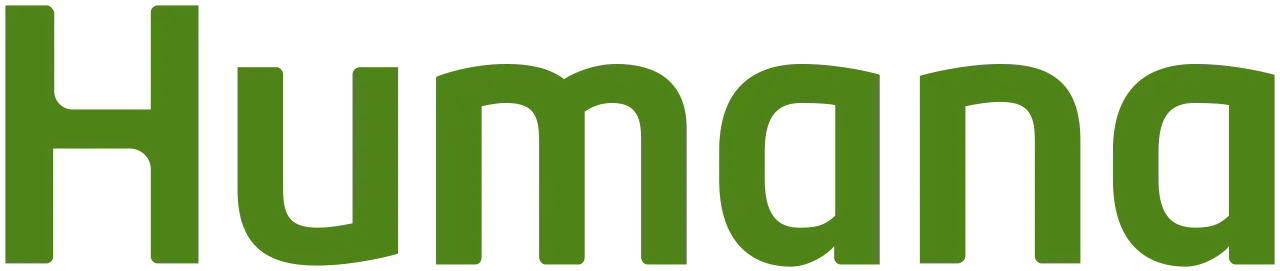 Humana logo in green text.
