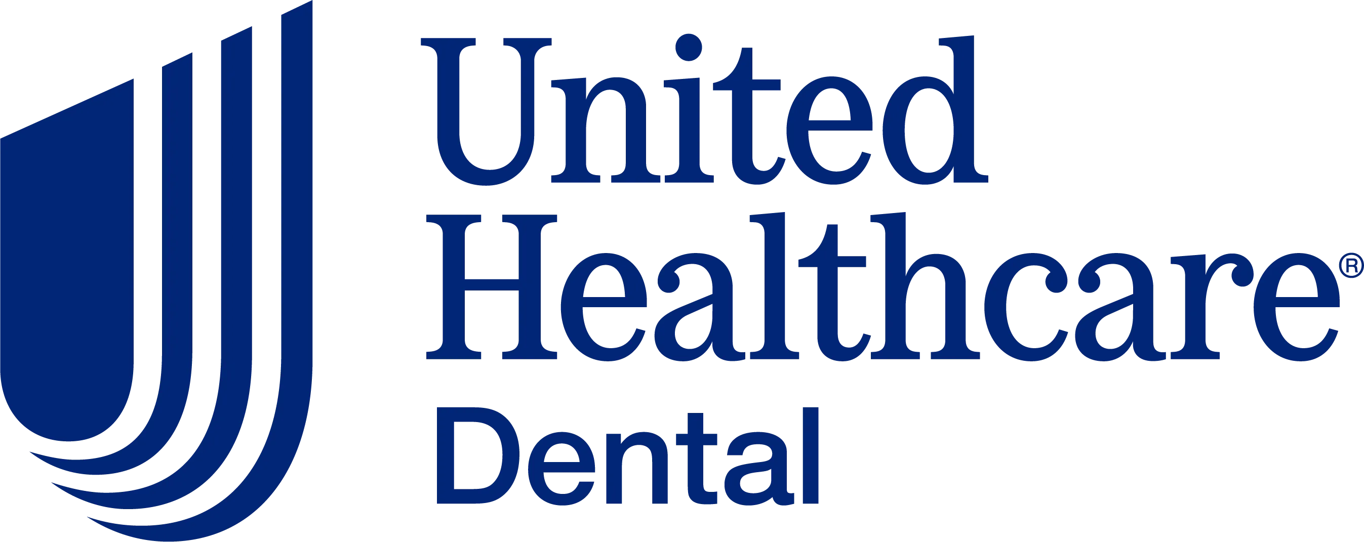 United Healthcare Dental logo with blue stylized U-shaped symbol on the left.