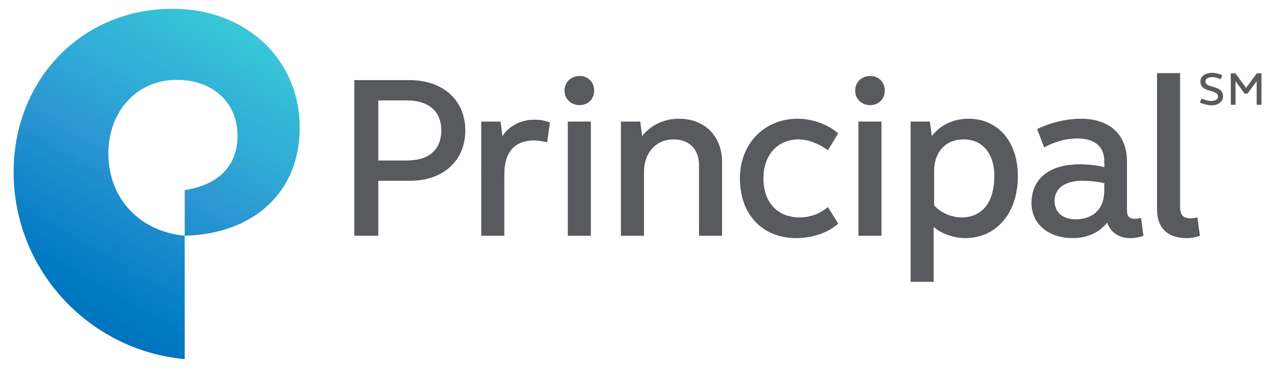 Principal Financial Group logo with blue circular symbol and gray text.