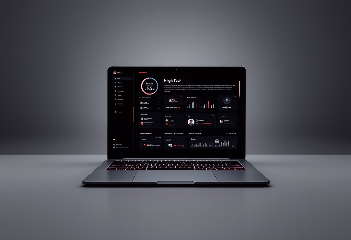 [interface] image of a laptop with software interface (for ai developer tools)