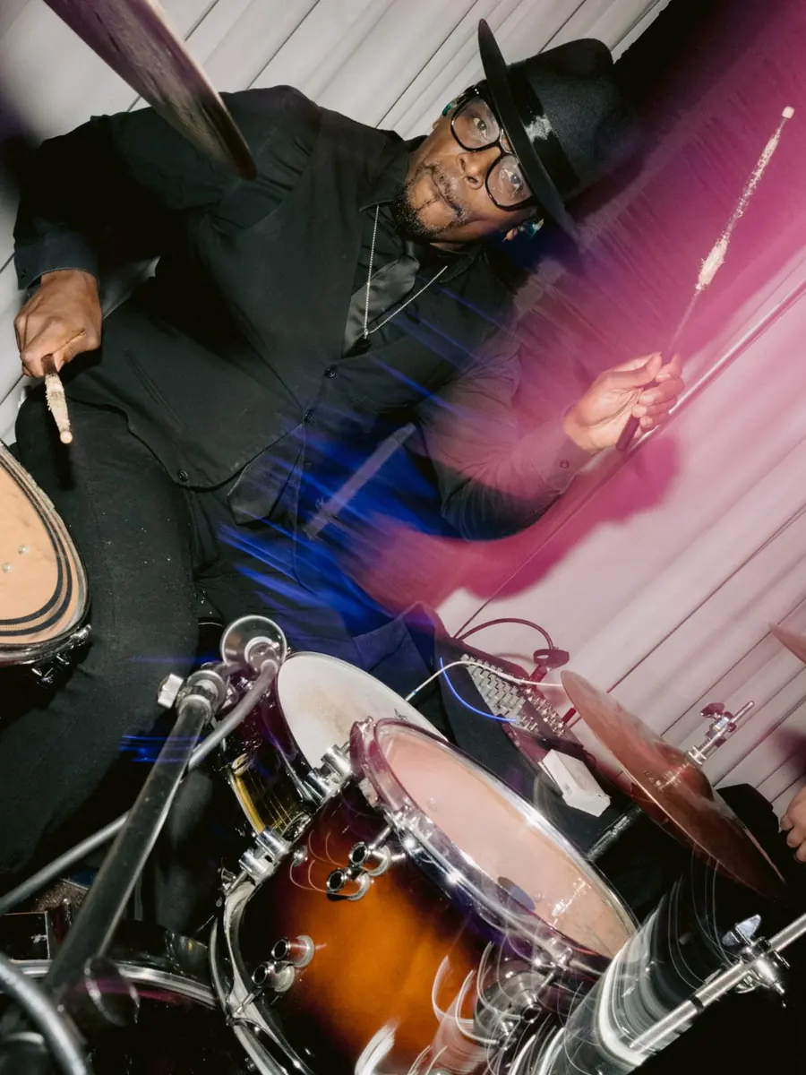 DME AllStars drummer performing live