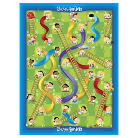 Chutes and Ladders board