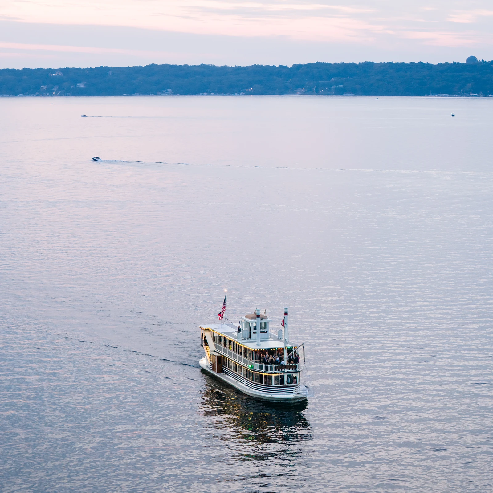 photo of a wedding cruise on the water