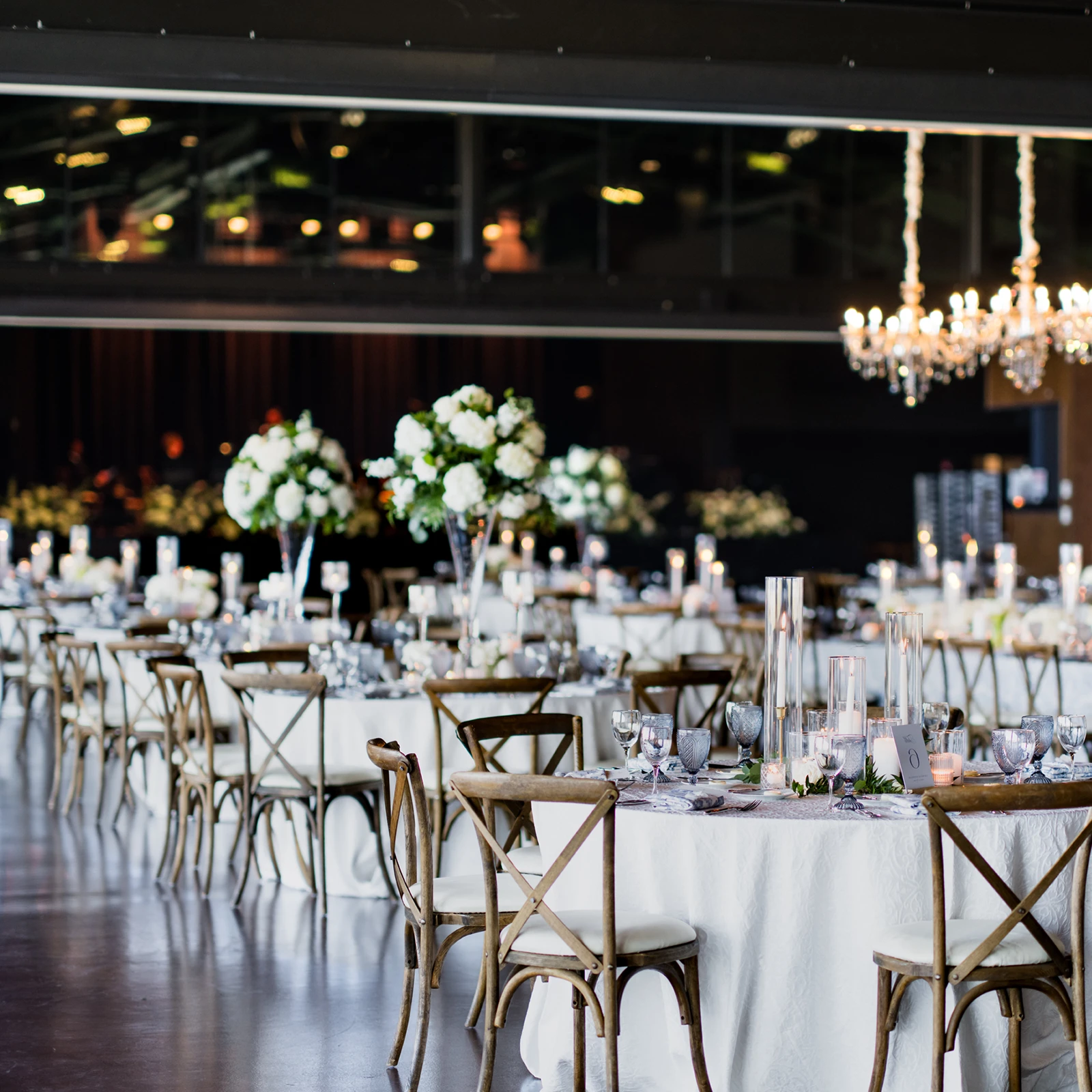photo of elegant table settings at a wedding