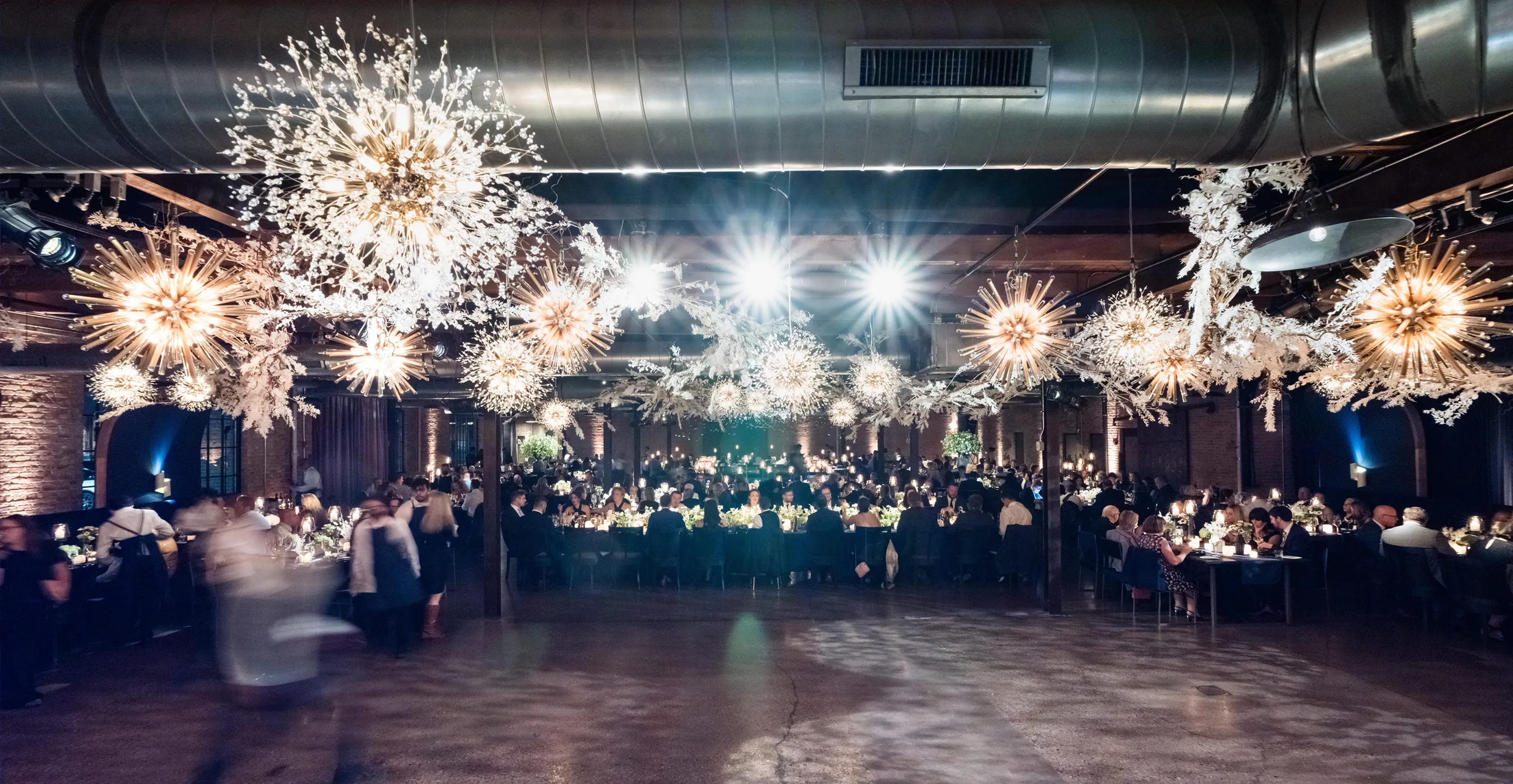 photo of an elegant wedding reception