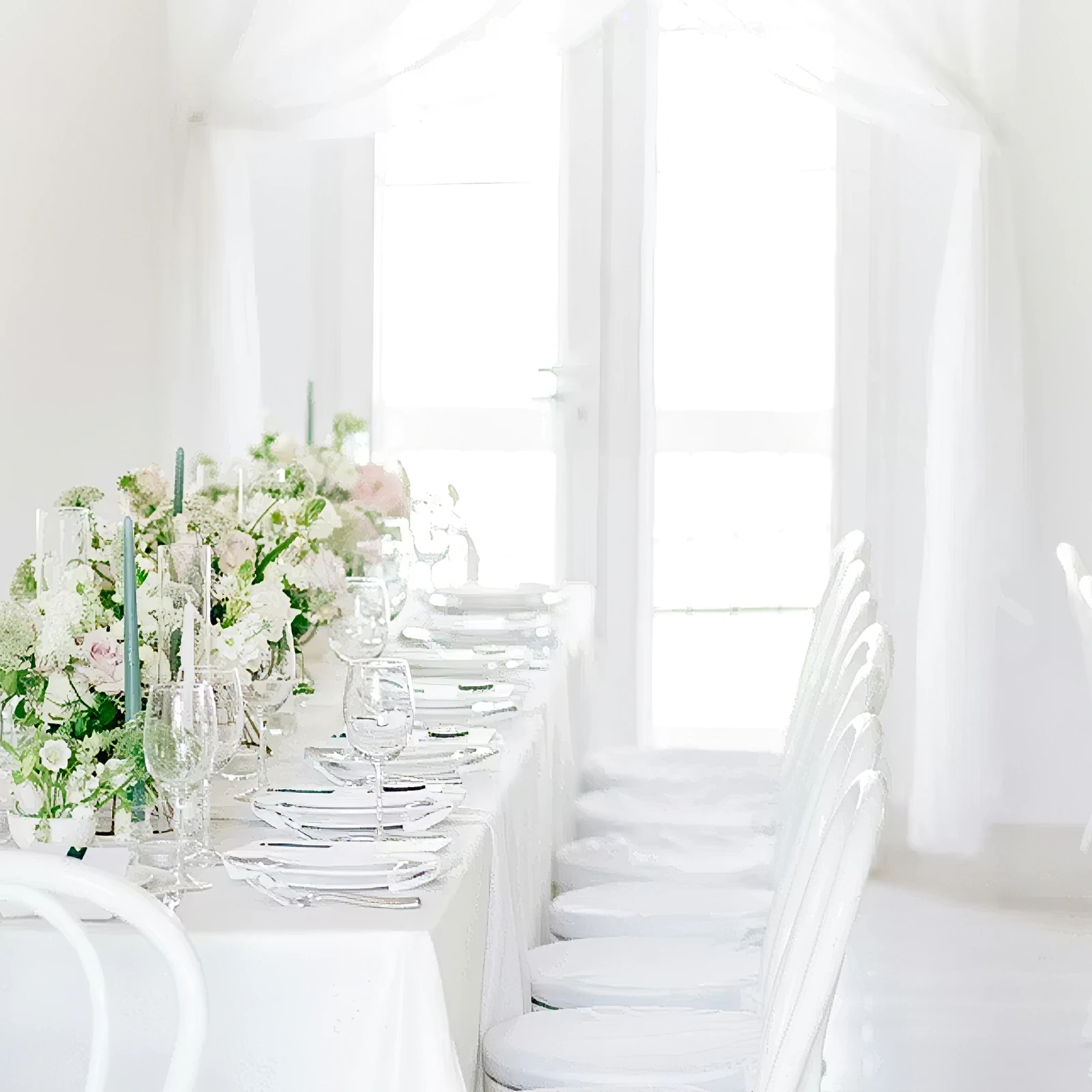 photo of elegant table settings at a wedding