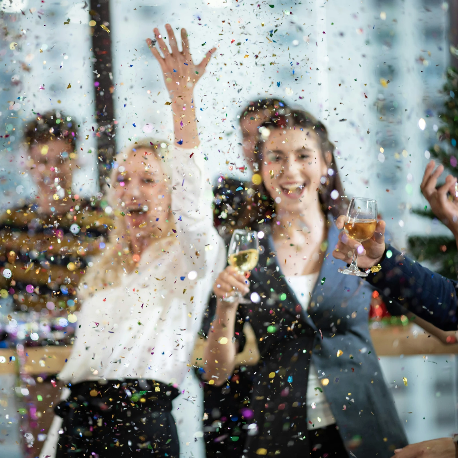 a photo of people celebrating at a party
