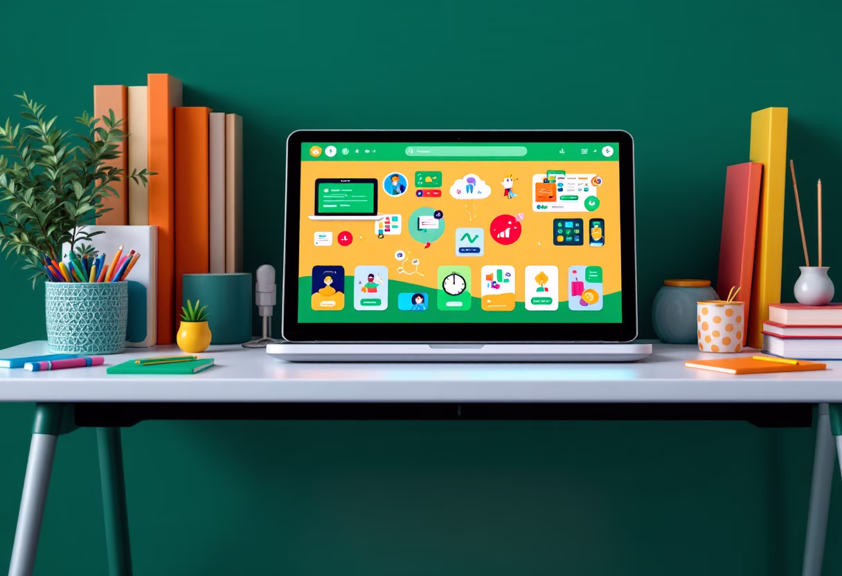 interactive educational tool in a classroom