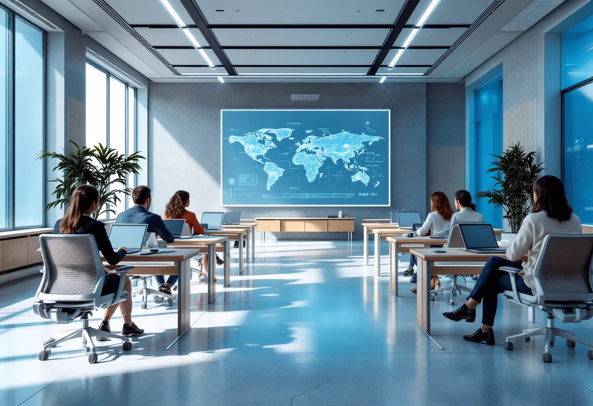 futuristic classroom setting 2