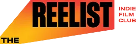 The Reelist Indie Film Club text with gradient orange to red rectangle background.
