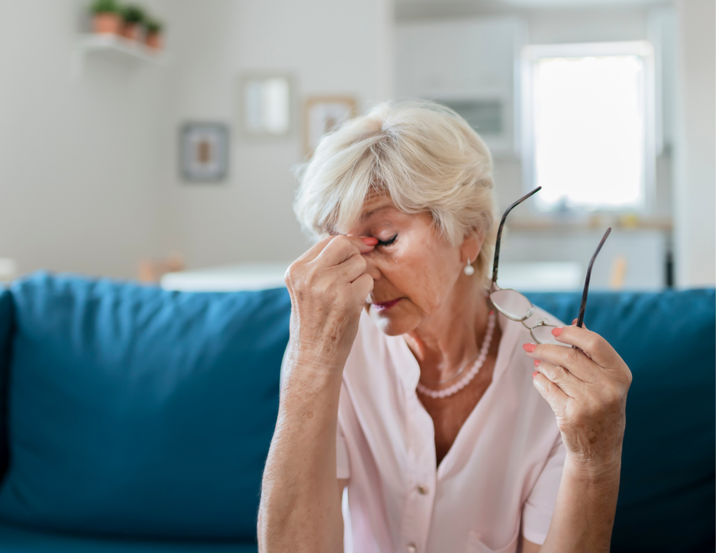 A senior at home