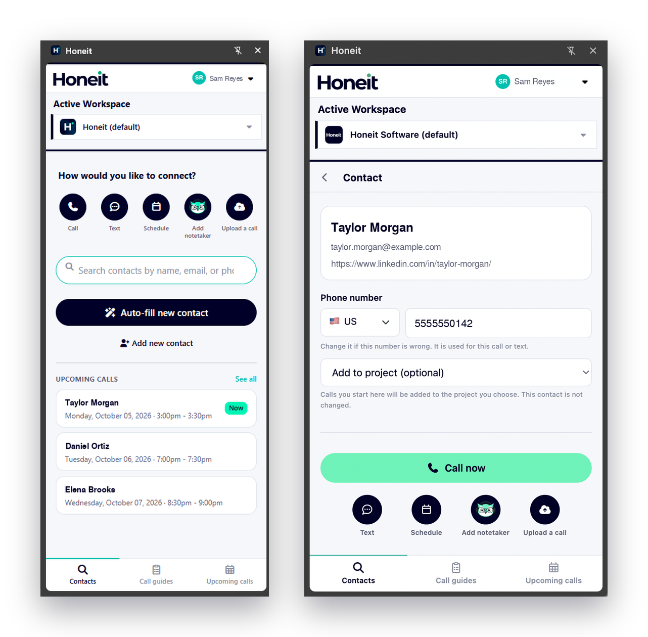 Honeit Chrome extension side panel