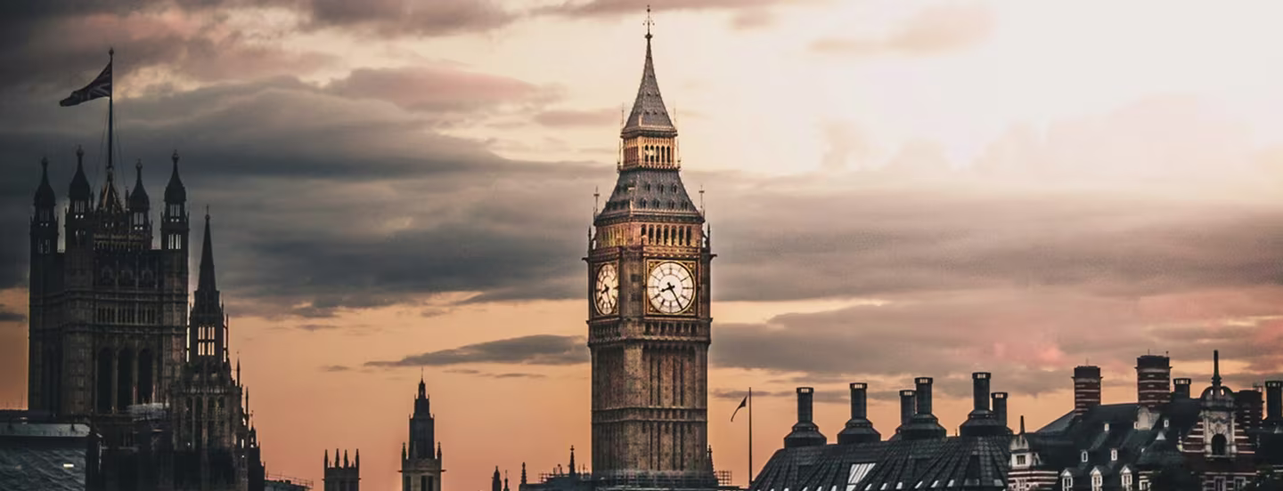 London landscape photo showing the Bigben