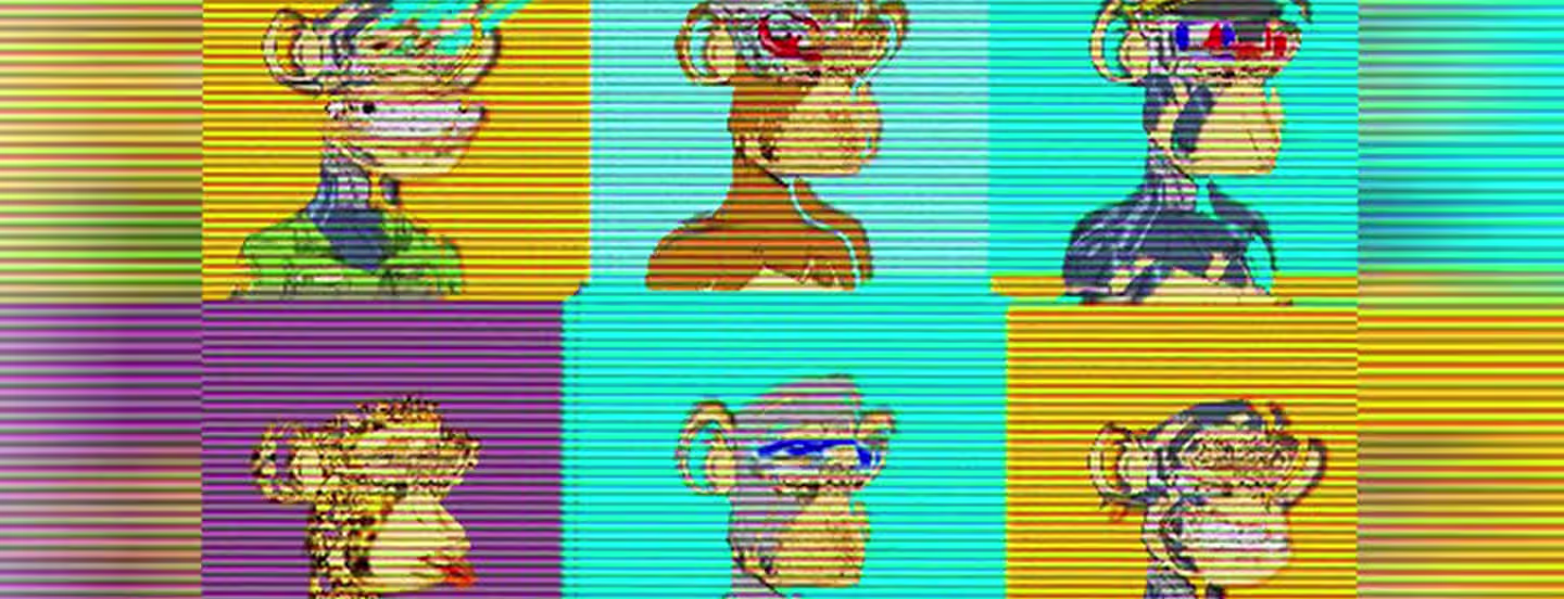 Digitalized style illustration of NFTs
