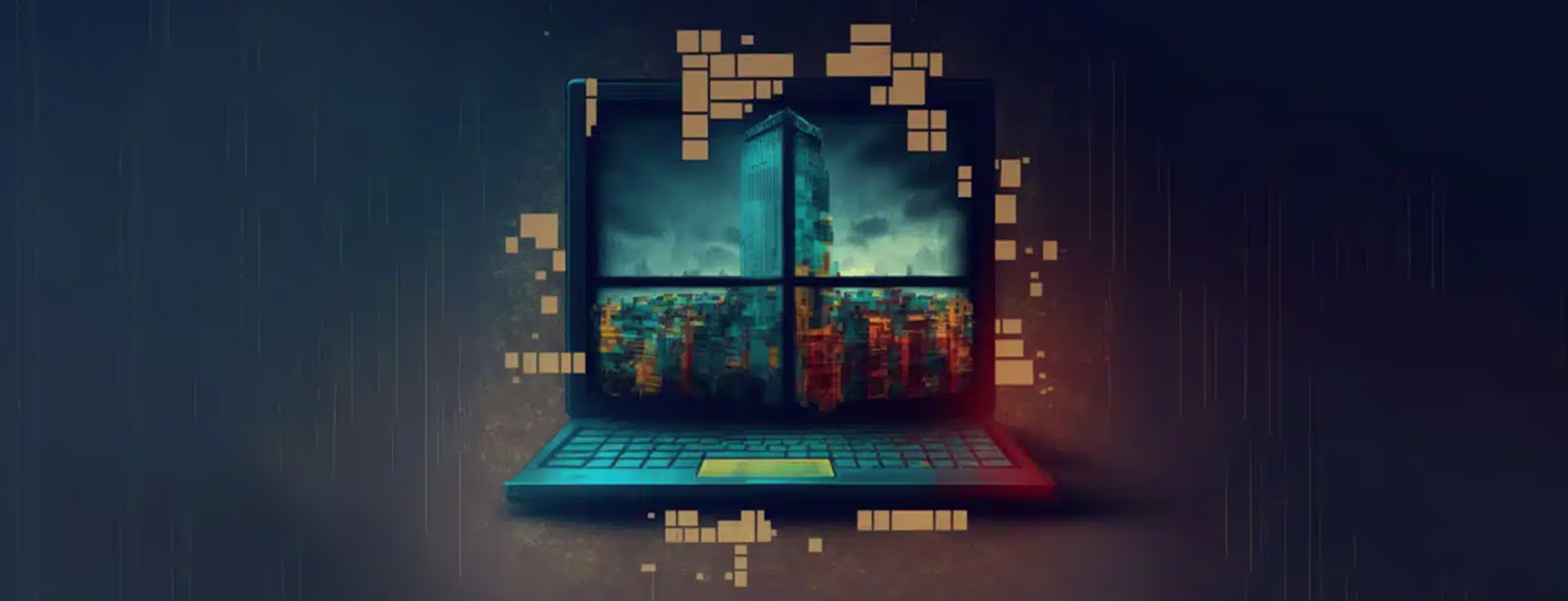 Computer infected by virus