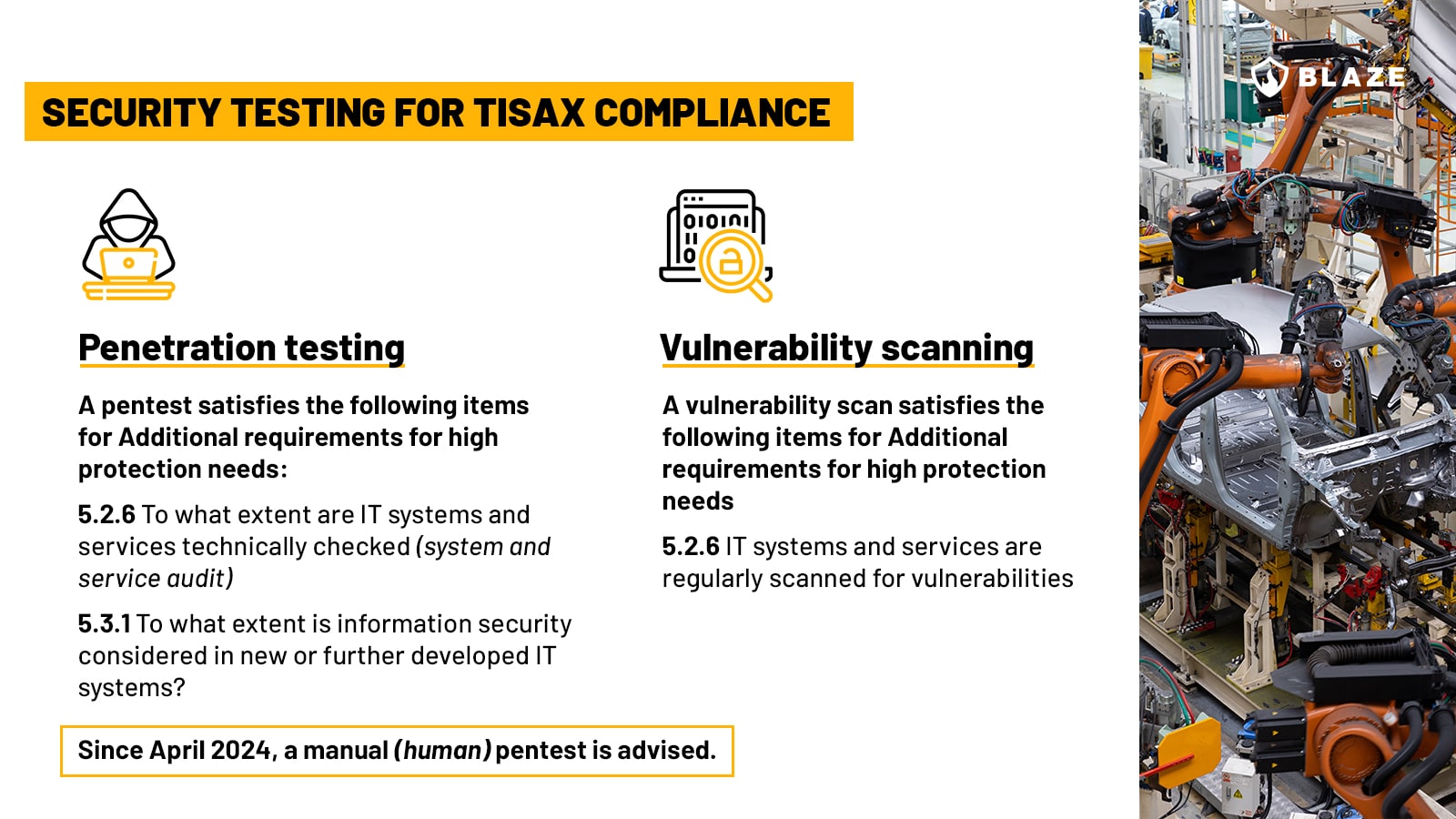 Penetration testing and vulnerability scanning for TISAX compliance