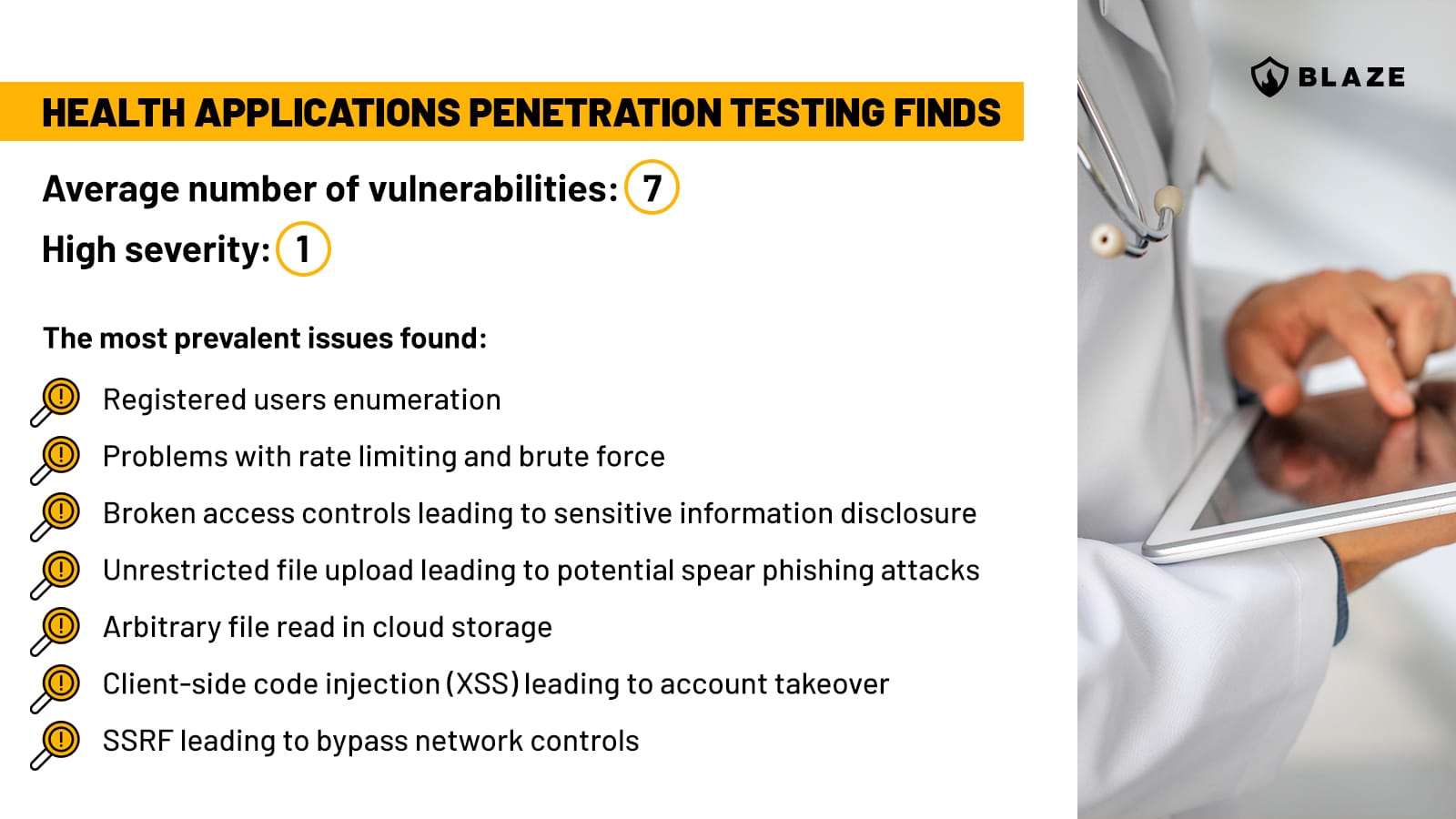 Health app pentest findings