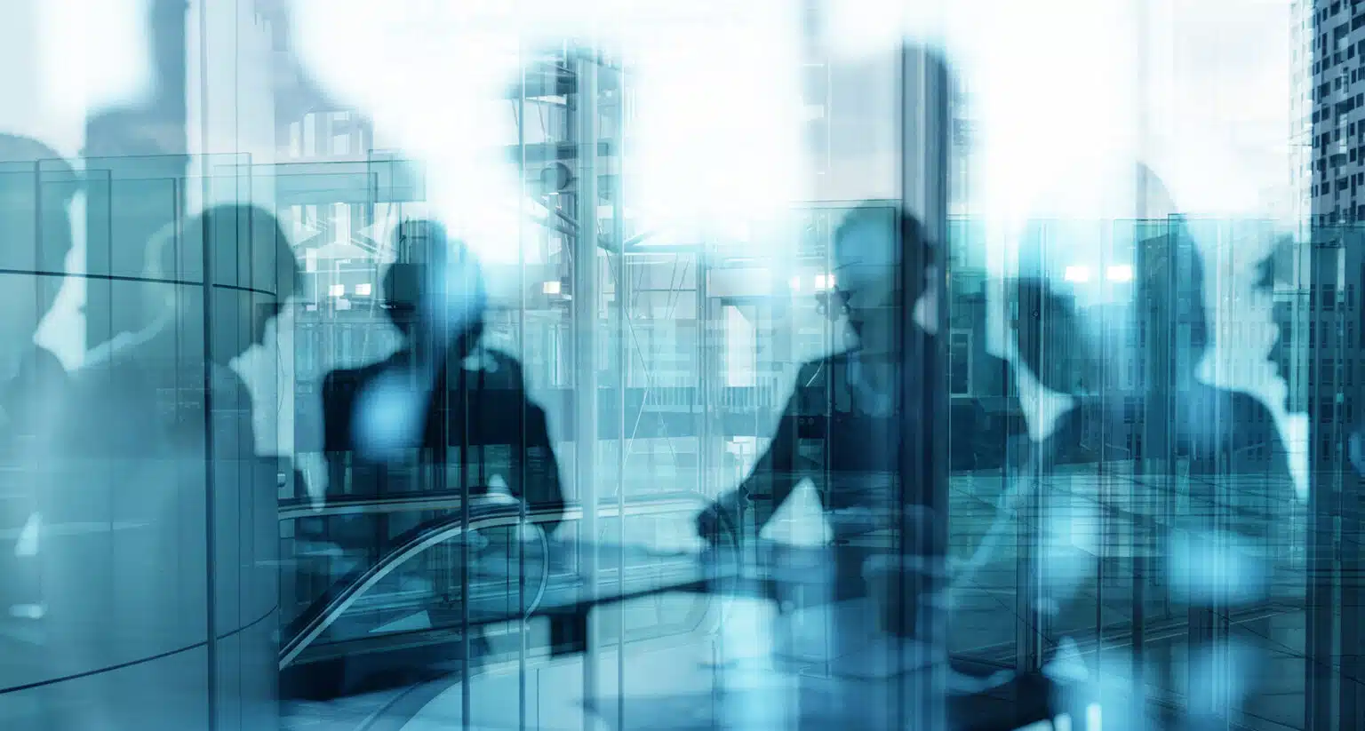 People chatting at a conference room