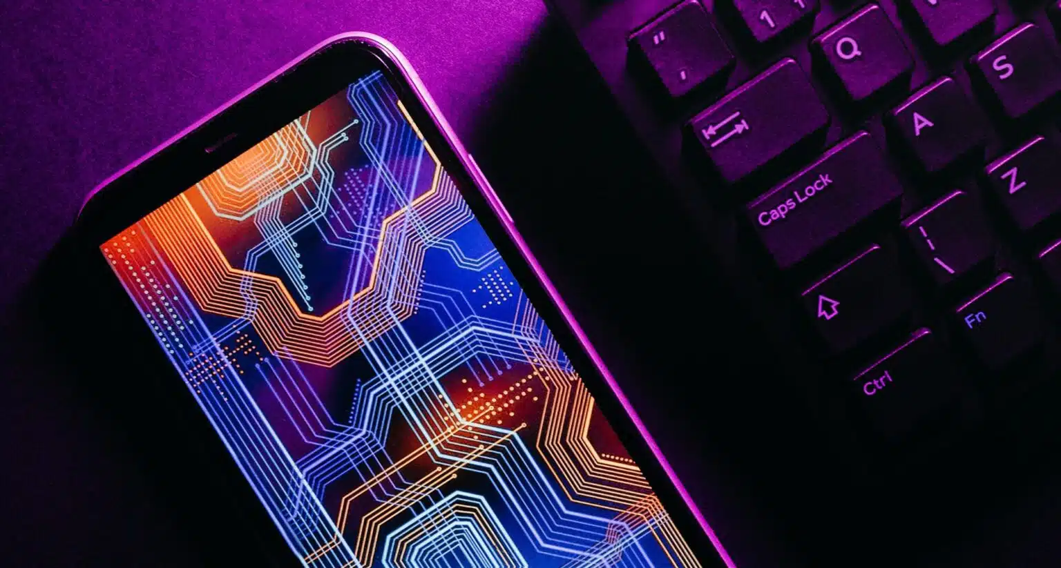 Image of a futuristic smartphone