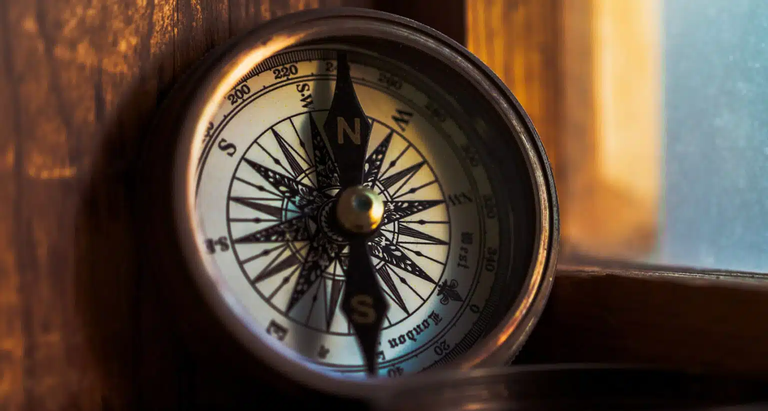 Image of an old compass