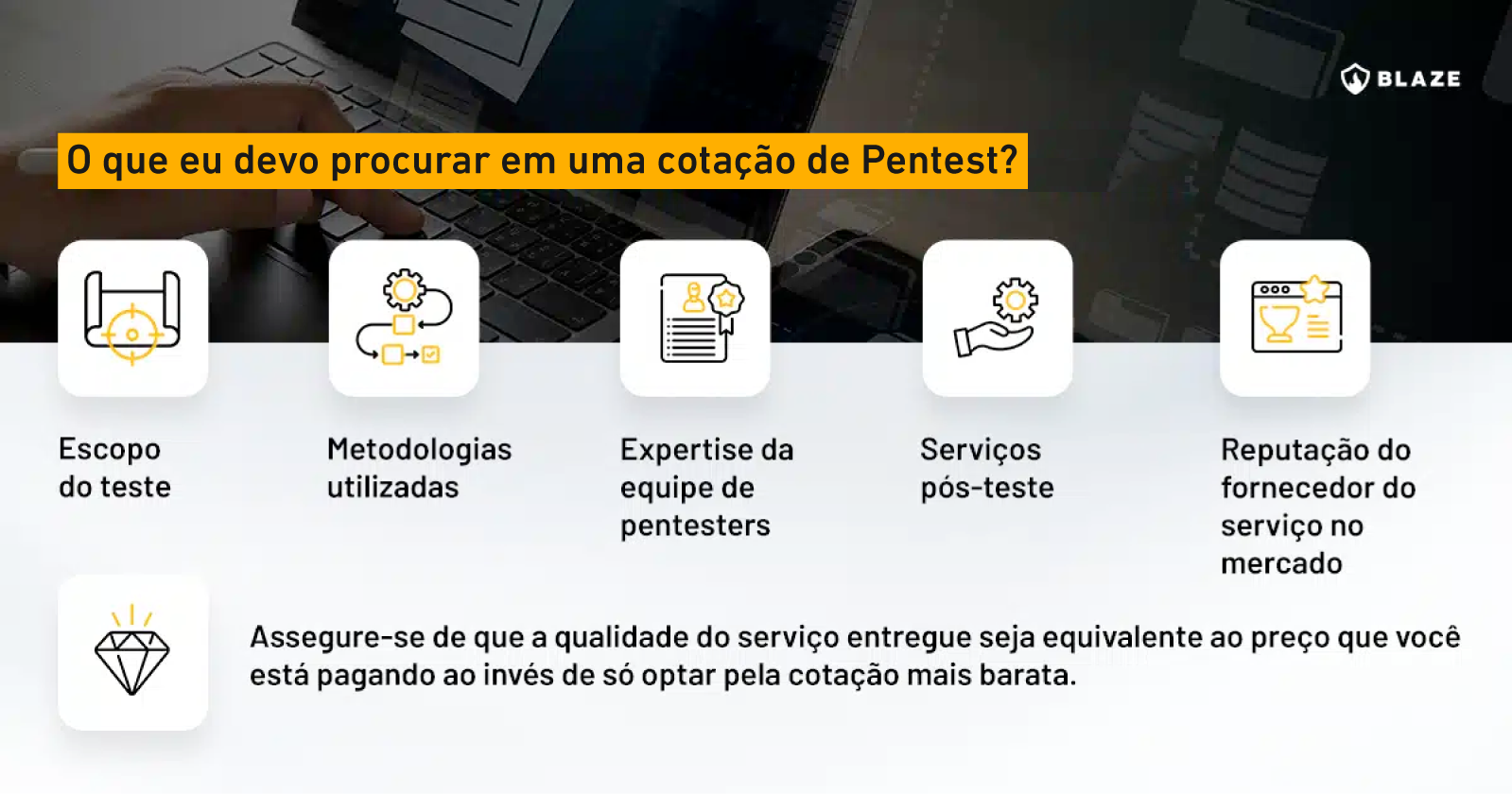 O que eu devo procurar em uma cotação de pentest?