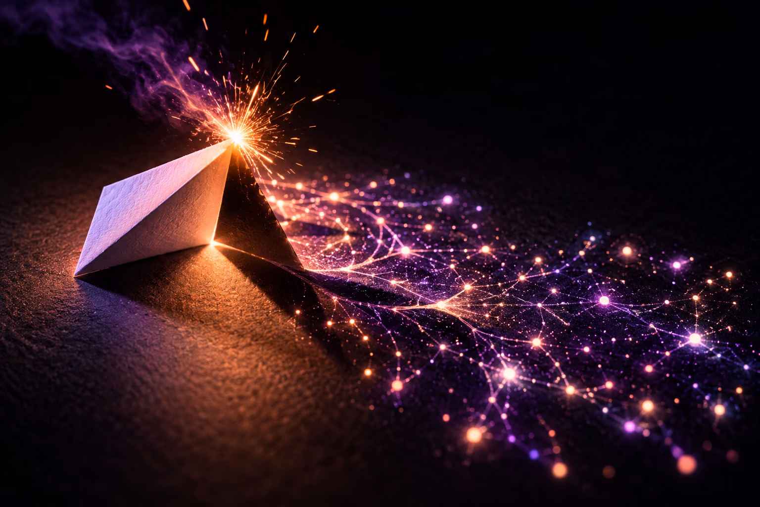 A research spark ignites a branching constellation of experiments and shared discoveries.