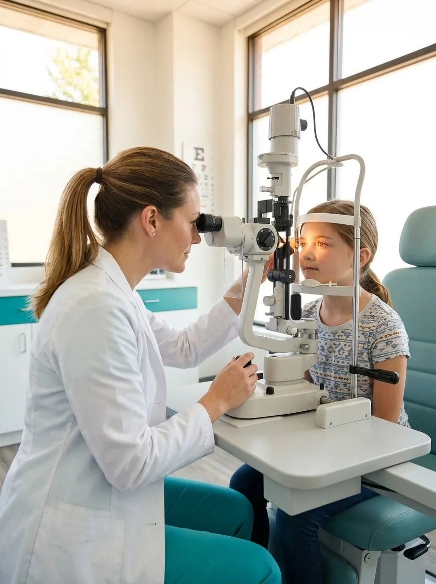 Vision therapy specialist working with patient at TVTO