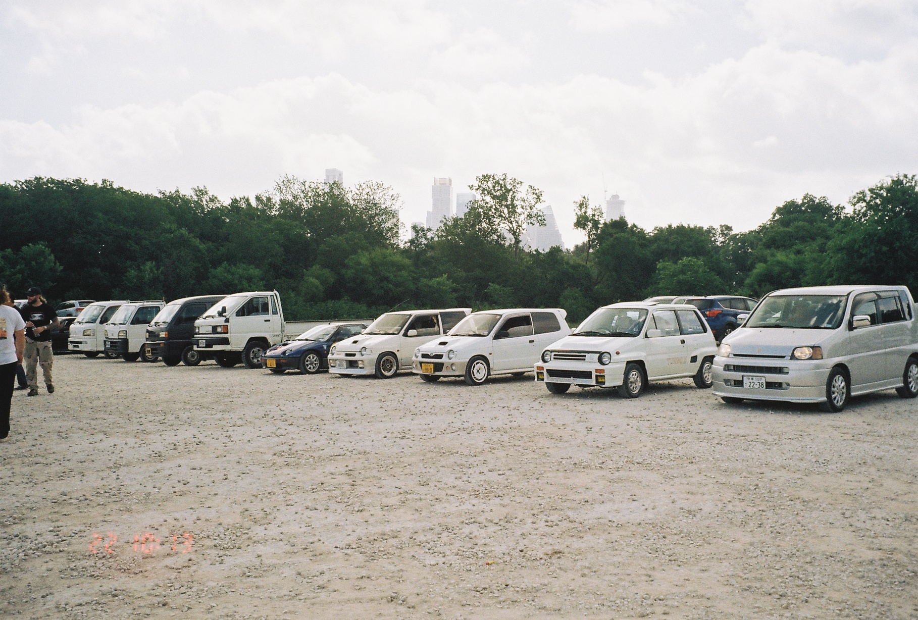 A photo of a car meet