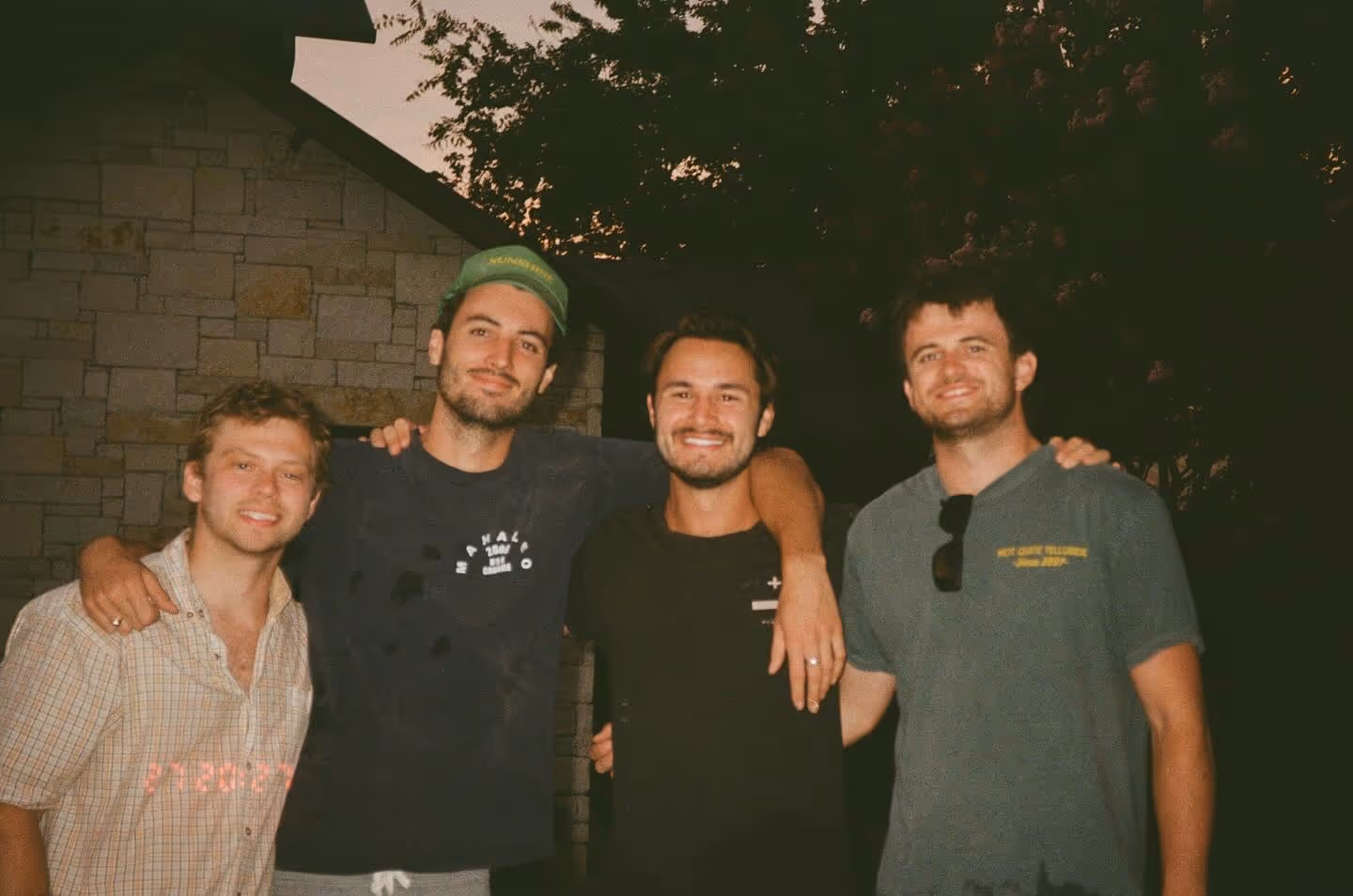 The whole team together