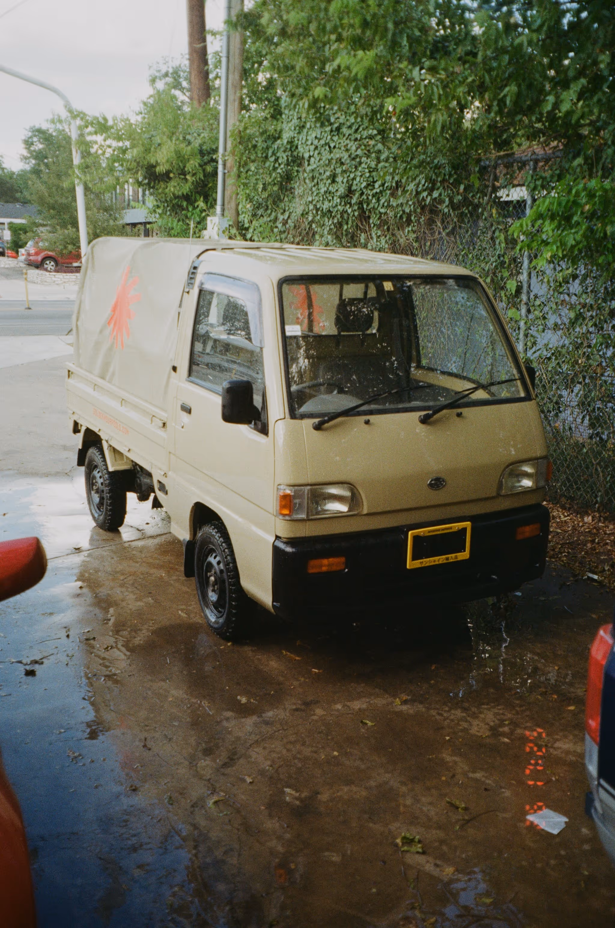 A subaru sambar kei truck