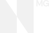 Logo with a stylized white letter N and smaller letters MG on a transparent background