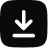 Download icon showing a downward arrow inside a rounded square.
