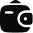 Icon of a wallet with a coin featuring a dollar sign on its front.