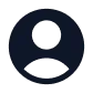 Simple dark user profile icon of a head and shoulders silhouette on white background.