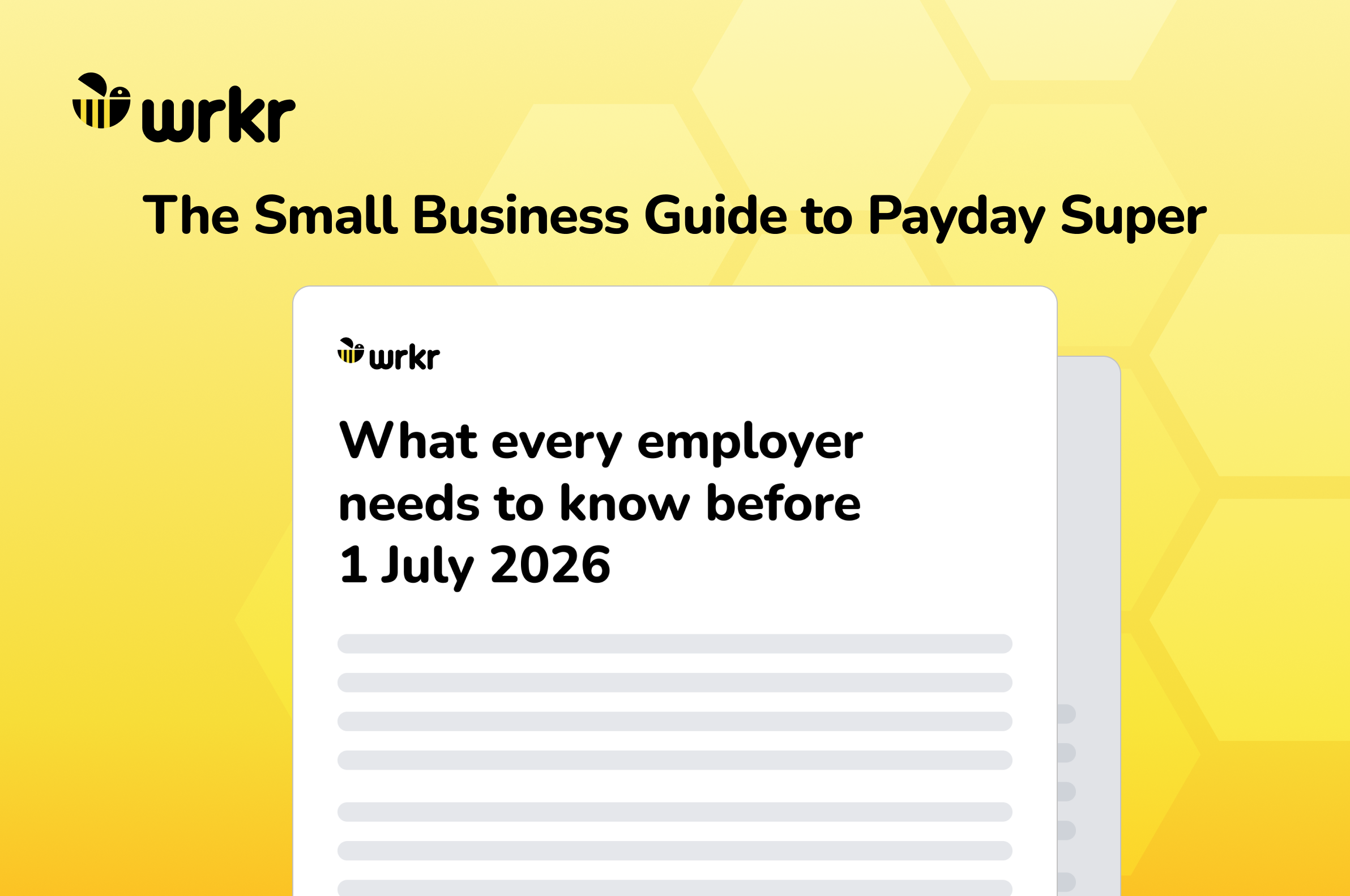 The Small Business Guide to Payday Super