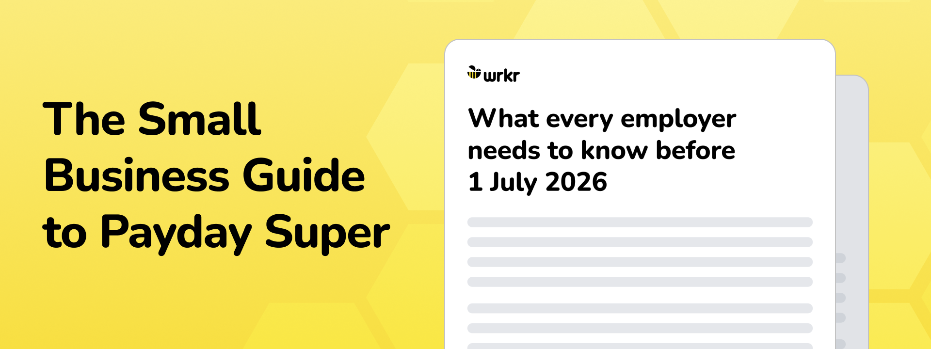 The Small Business Guide to Payday Super