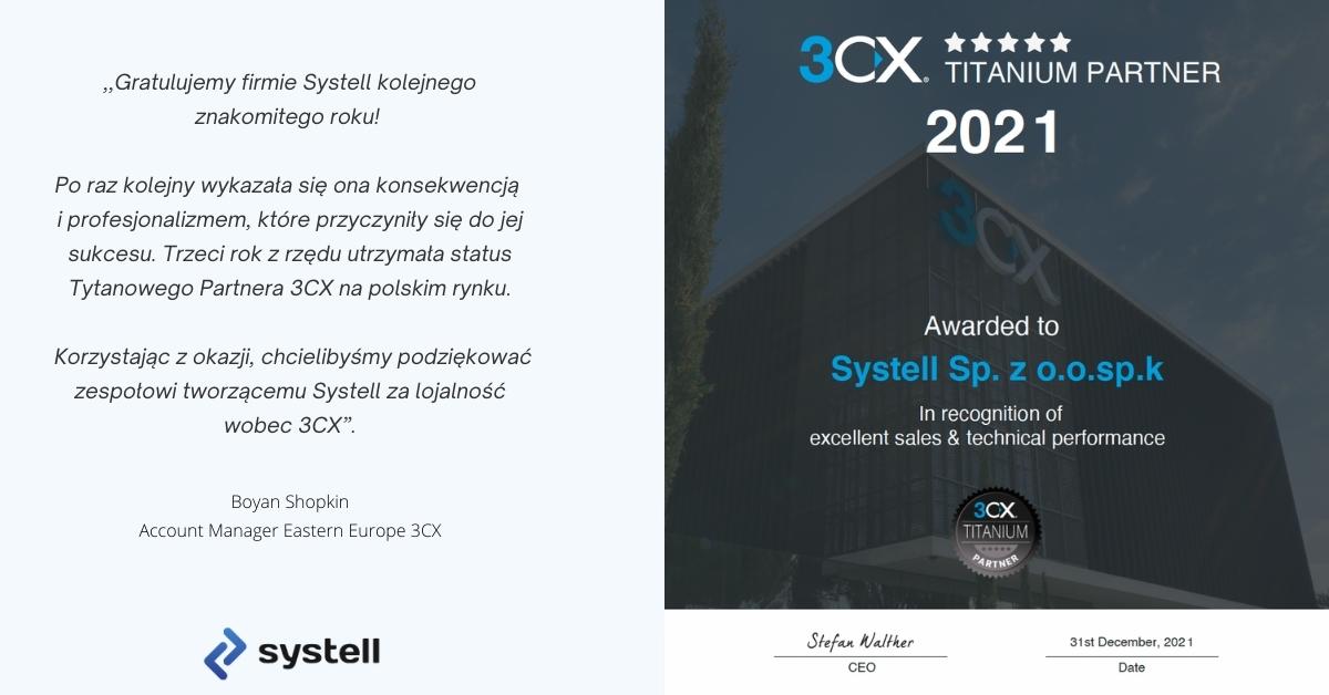 Welyo Titanium Partner 3CX 2021