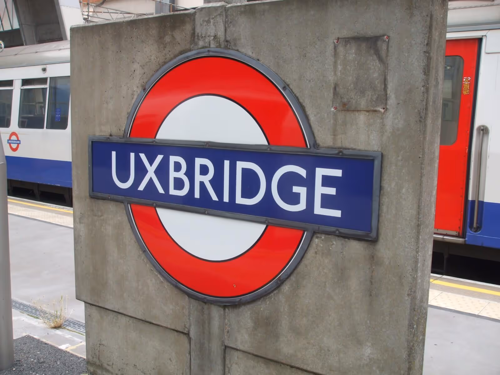 Uxbridge Underground station sign, where Maxamy offers mobile car servicing and repairs