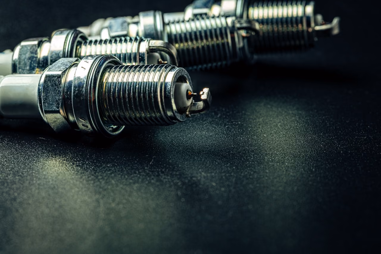 New spark plugs fitted as part of a major car service