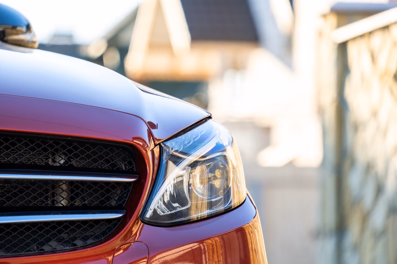 Front grille and headlight checked during a standard pre-purchase car inspection
