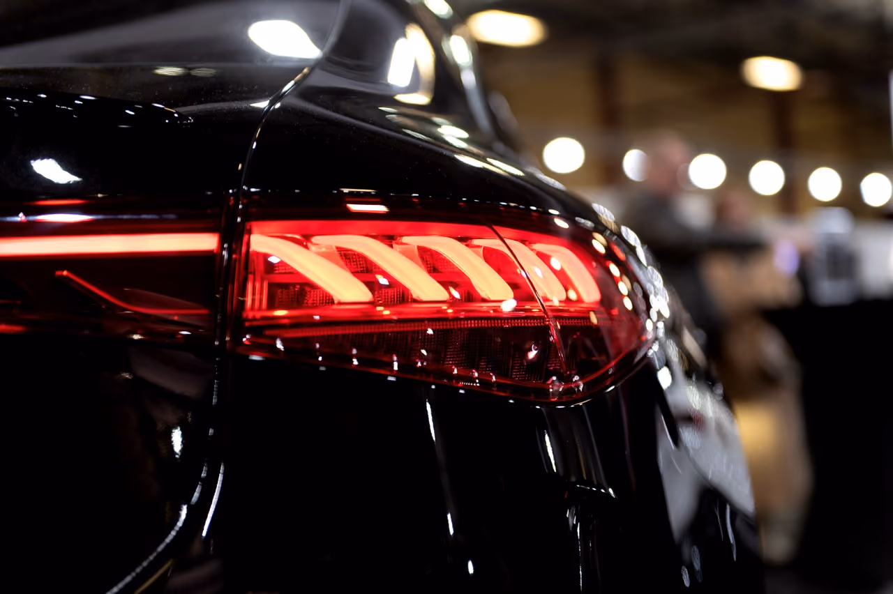 Rear light checked during a premium pre-purchase car inspection