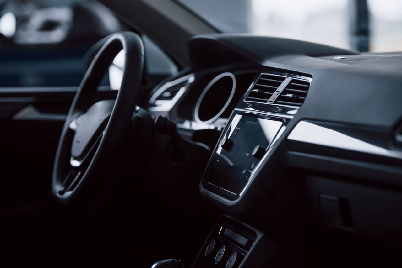 Car interior and dashboard checked during a premium pre-purchase inspection