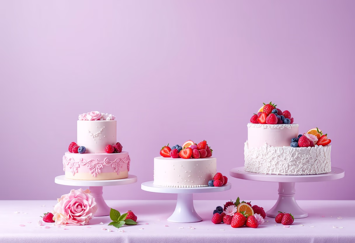 image of detailed cake selections